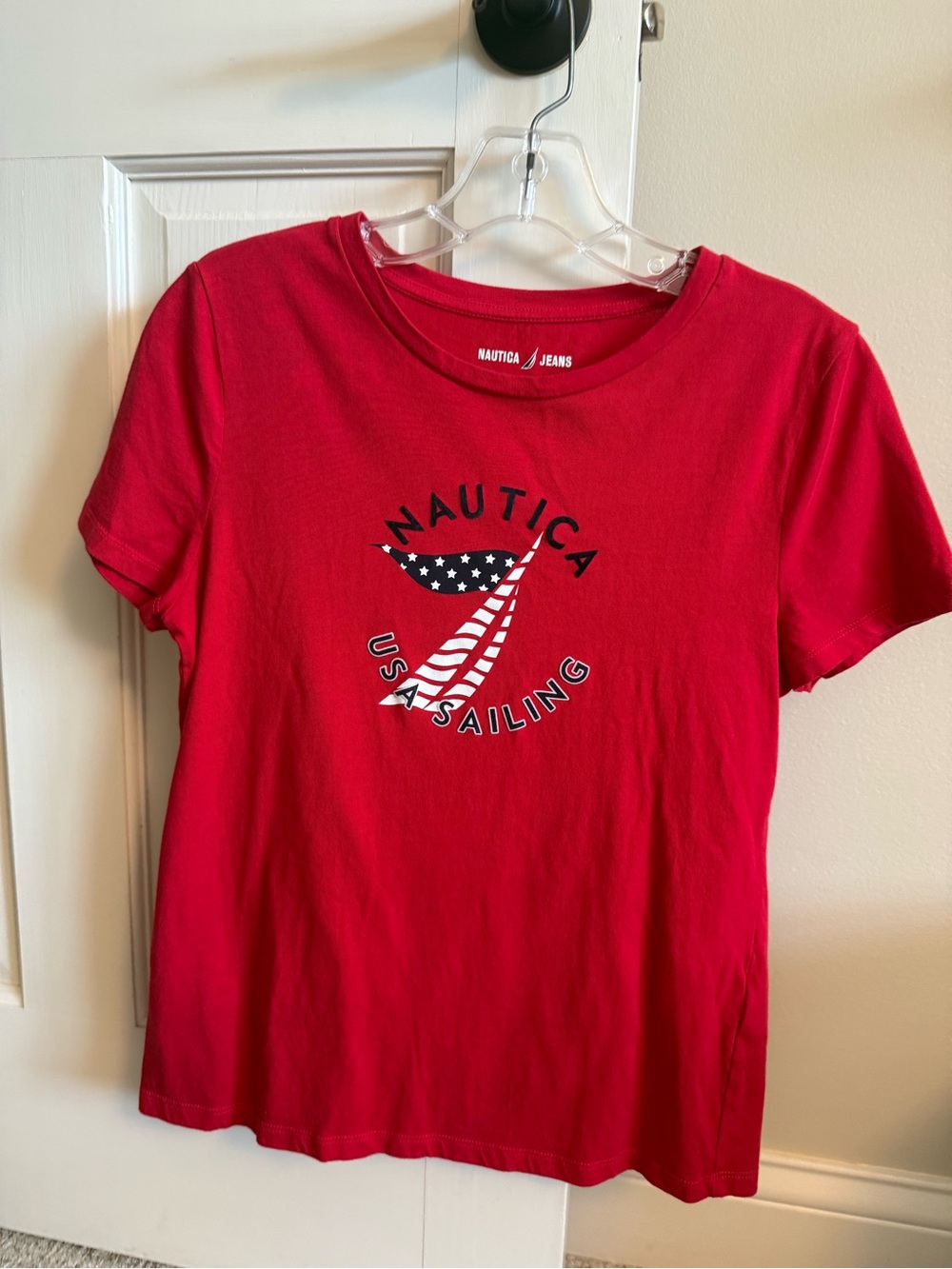 Nautica USA Sailing T-shirt Size XS Red